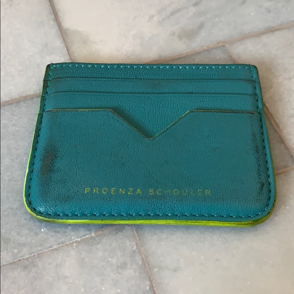 Proenza Schouler Turquoise Card Holder